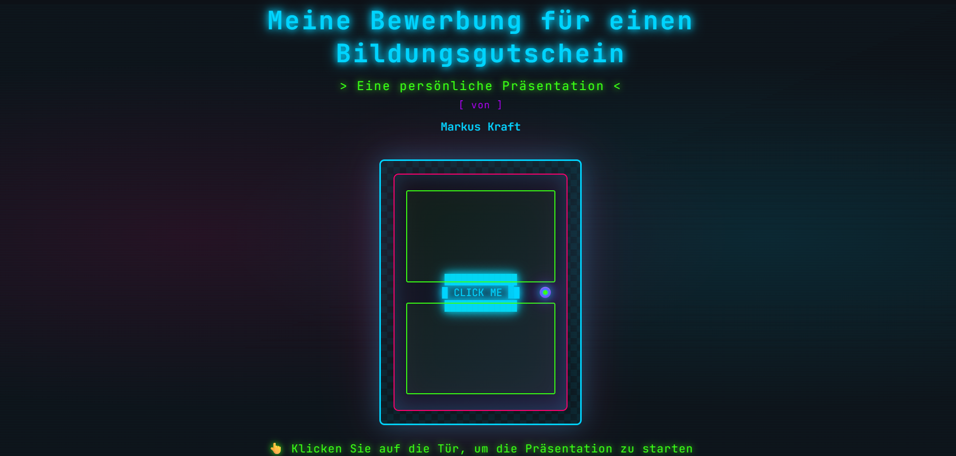 Startseite Präsentation